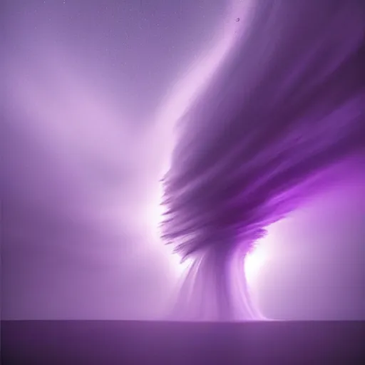 Image similar to amazing photo of a purple tornado by marc adamus, beautiful dramatic lighting