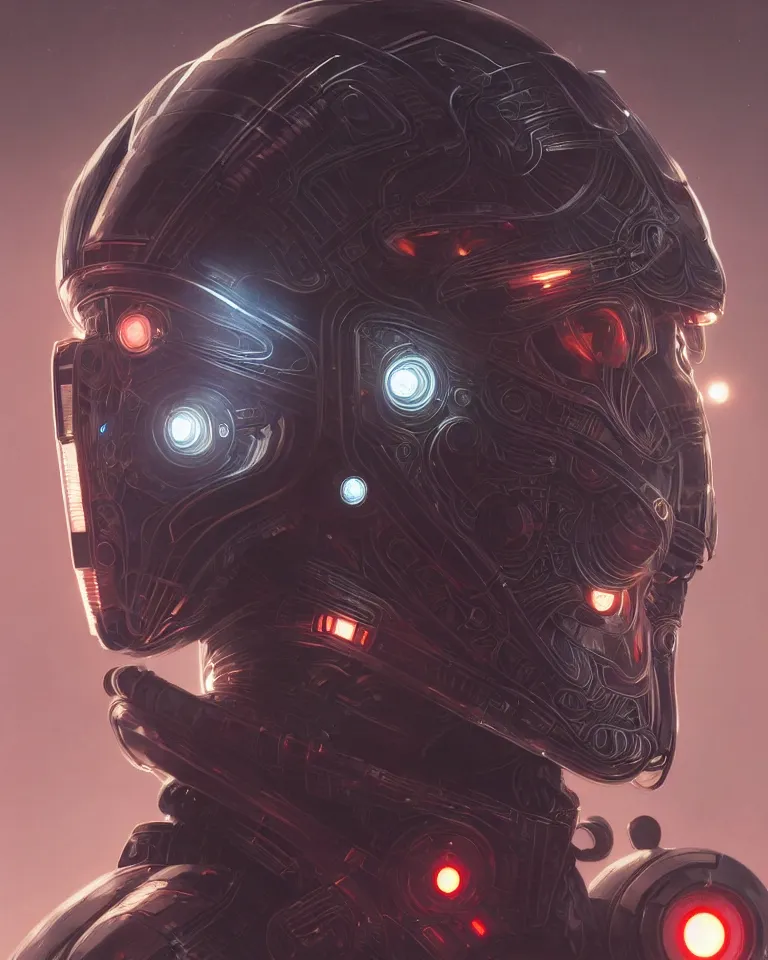 Prompt: Symmetry!! portrait of samurai, sci-fi armour, tech wear, cables, glowing lights!! sci-fi, intricate, elegant, highly detailed, digital painting, artstation, concept art, smooth, sharp focus, illustration, art by artgerm and greg rutkowski and alphonse mucha.