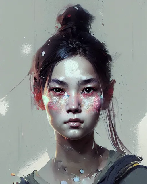 Prompt: detailed portrait of girl with asian eyes, elite, elegant, luxury, by ismail inceoglu dragan bibin hans thoma greg rutkowski alexandros pyromallis nekro rene maritte illustrated, perfect face, fine details, realistic shaded, fine - face, pretty face