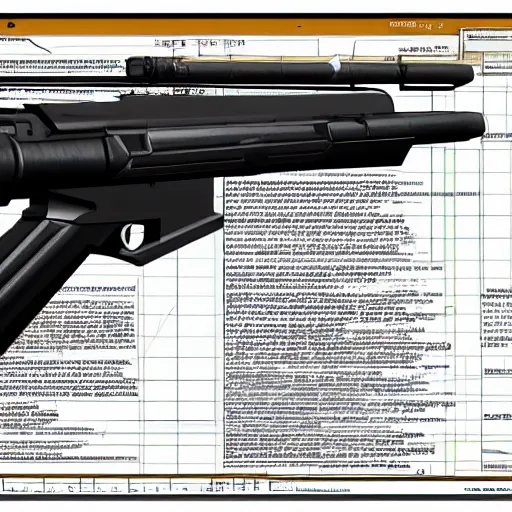 Image similar to direct energy weapon, emr, technical drawing