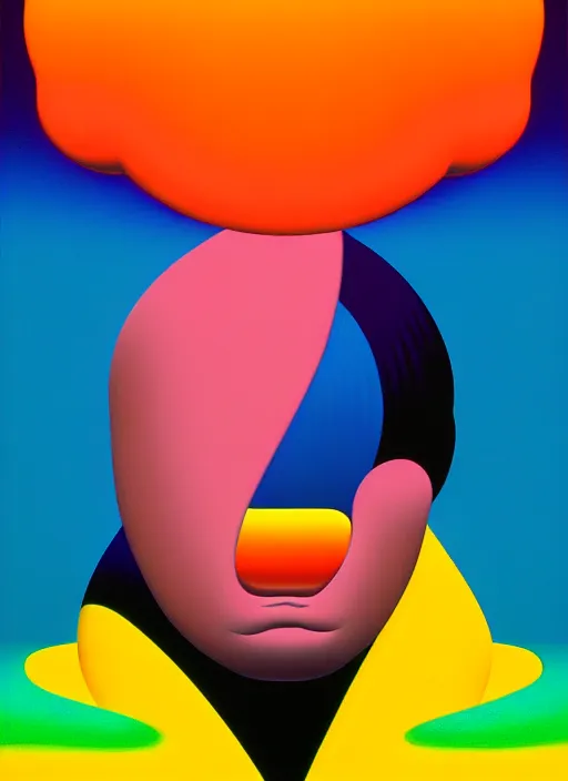 Image similar to insight a men by shusei nagaoka, kaws, david rudnick, airbrush on canvas, pastell colours, cell shaded!!!, 8 k