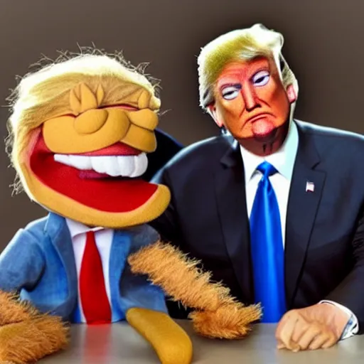 Image similar to Donald Trump as a Muppet