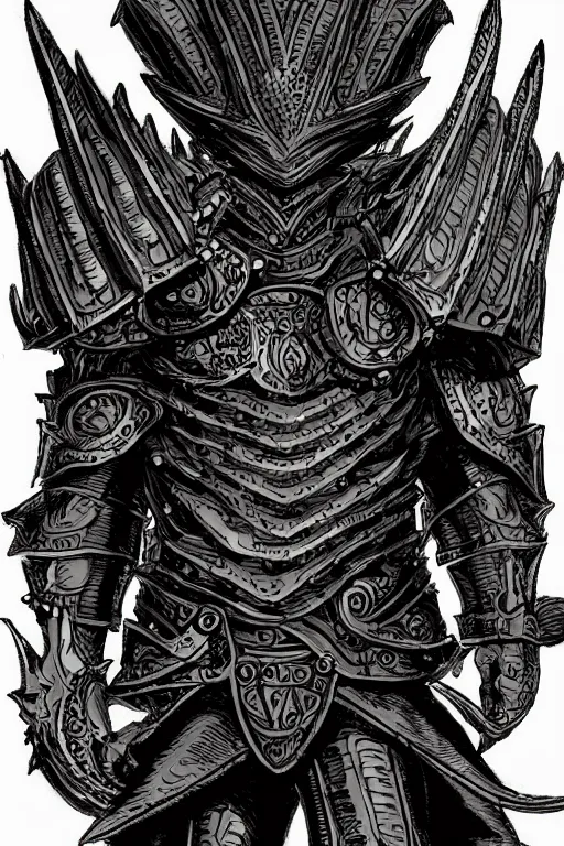 Image similar to artichoke armoured warrior, symmetrical, highly detailed, digital art, sharp focus, trending on art station, kentaro miura art style