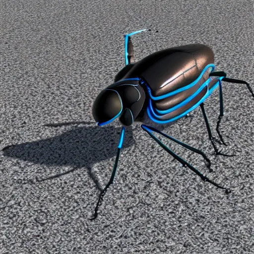 Image similar to ultra realistic macro robotic fly, futuristic, 8k 3D render