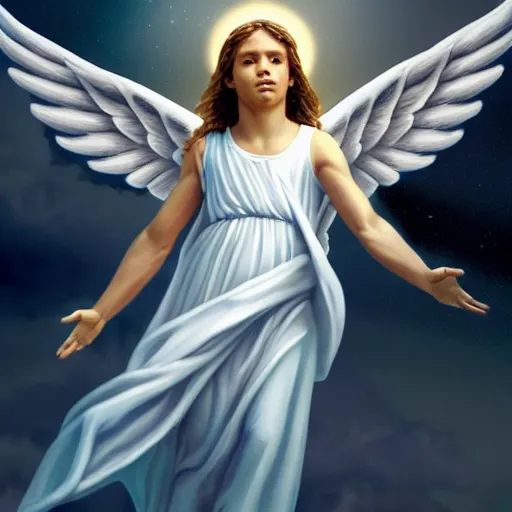 Image similar to biblically accurate depiction of an angel, 4 k, high resolution, still, landscape, hd, dslr, hyper realistic