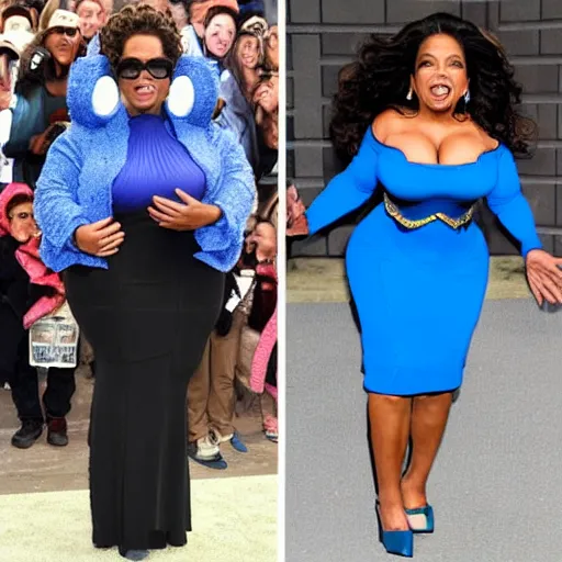 Image similar to Oprah Winfrey Dressed as Megaman