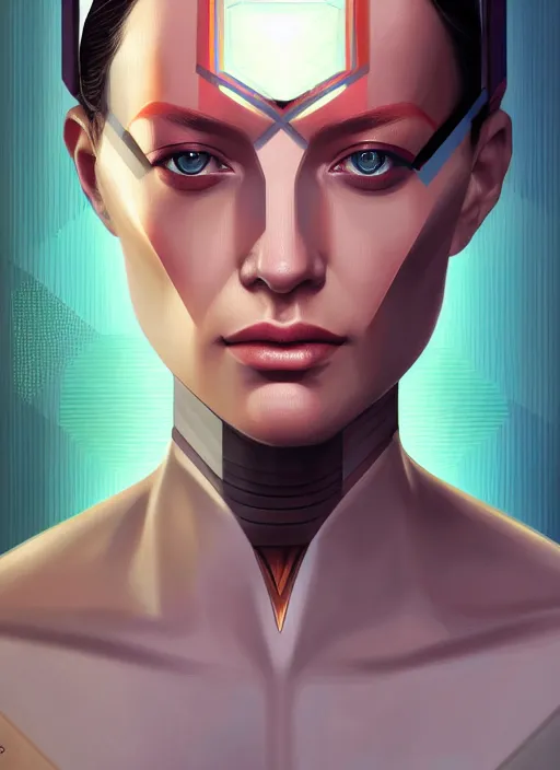 Image similar to symmetry!! portrait of female android, symmetry, intricate, elegant, highly detailed, smooth, sharp focus, concept art, digital painting, illustration, artstation, by fra angelico, sandra chevrier and greg ruthkowski