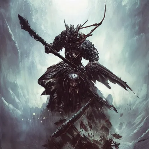 Prompt: Eagle, Anthropomorphized, as warlord general, magic the gathering artwork, D&D, fantasy, cinematic lighting, centered, symmetrical, highly detailed, digital painting, artstation, concept art, smooth, sharp focus, illustration, volumetric lighting, epic Composition, 8k, art by Akihiko Yoshida and Greg Rutkowski and Craig Mullins, heroic pose, oil painting, cgsociety, Battlefield background, explosions, arrows