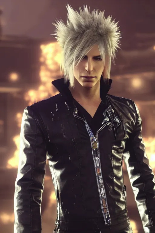 Prompt: screenshot of ziggy stardust in final fantasy 15, high resolution, hd, 4k