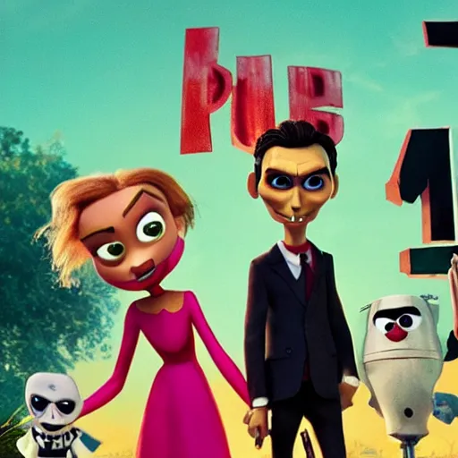 Prompt: the purge as a pixar film