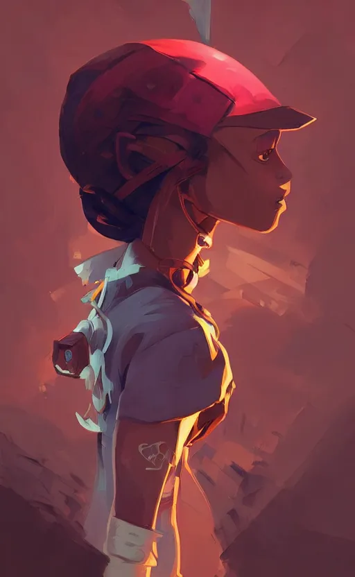 Prompt: tribal afrika teenage hacker, Video game character design , asymmetrical, profile, 2d game fanart behance hd by Jesper Ejsing, by RHADS, Makoto Shinkai and Lois van baarle, ilya kuvshinov, rossdraws global illumination