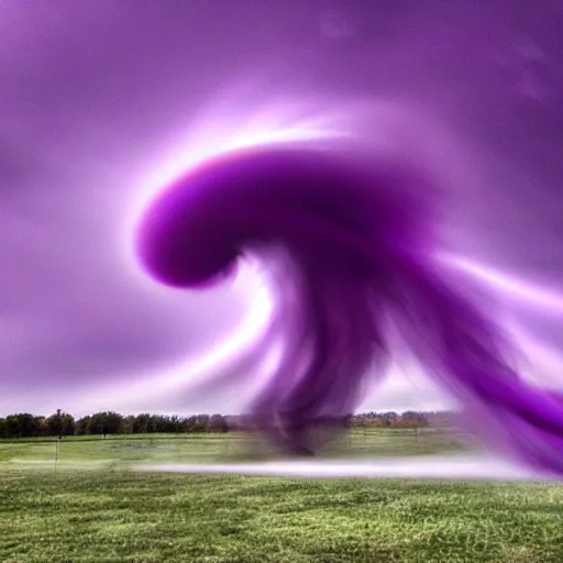 Image similar to purple tornado