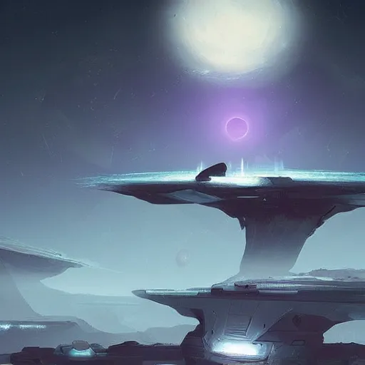 Image similar to concept art, style of no man's sky, time in human form