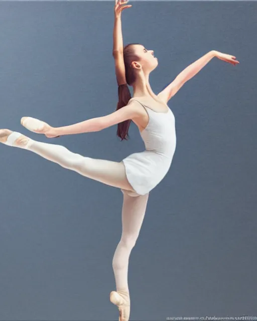 Prompt: hyper-realistic girl performing ballet, a top down perspective, anime art studio pro