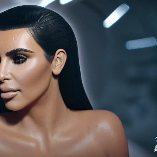 Image similar to kim kardashian in star wars as an evil sith, 8k resolution, full HD, cinematic lighting, award winning, anatomically correct