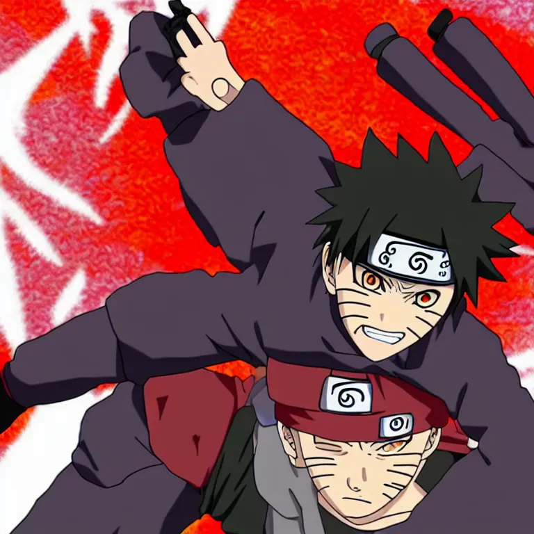 Image similar to naruto using sharingan for the first time, anime,