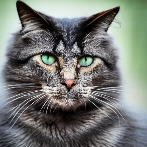 Image similar to portrait of an elderly man cat hybrid, canon eos r 3, f / 1. 4, iso 2 0 0, 1 / 1 6 0 s, 8 k, raw, unedited, symmetrical balance, wide angle