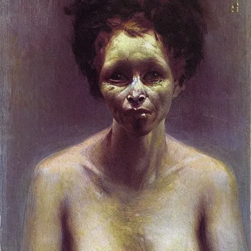 Image similar to alien by ilya repin