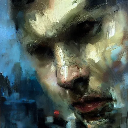 Prompt: face protrait of aqua man,, jeremy mann painting