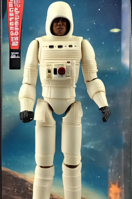 Image similar to 8 k high definition, 1 9 8 0 kenner style action figure, full body, highly detailed, space opera, science fiction, photorealistic