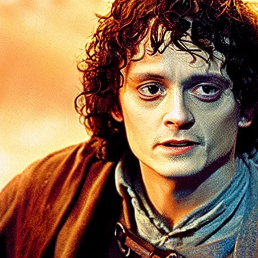 Image similar to johnny deep as frodo in lord of the rings