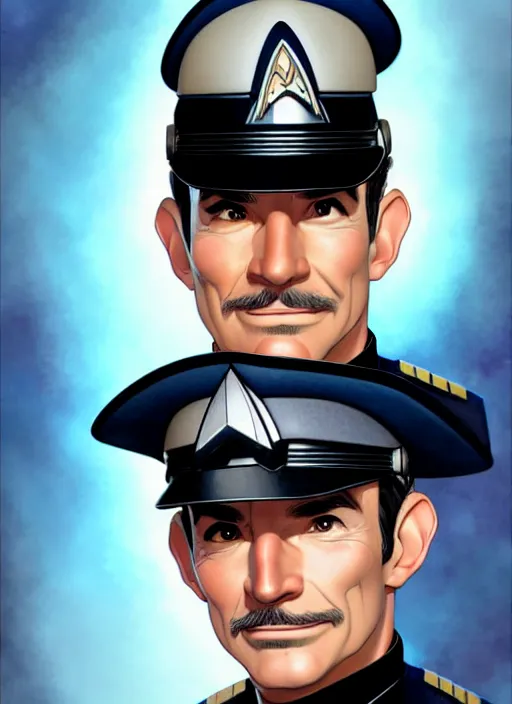 Image similar to cute star trek officer daniel plainview, natural lighting, path traced, highly detailed, high quality, digital painting, by don bluth and ross tran and studio ghibli and alphonse mucha, artgerm