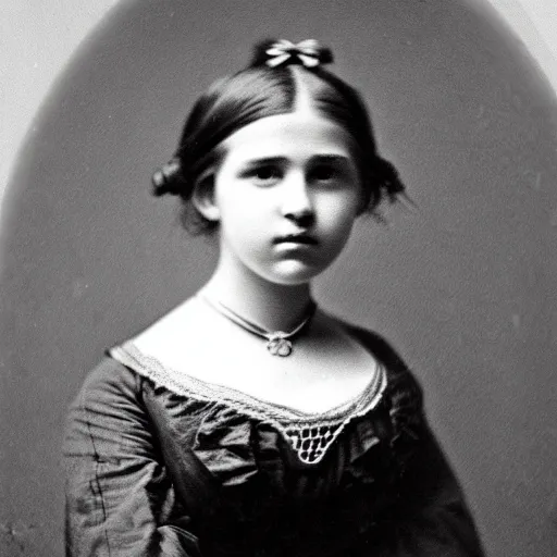 Image similar to clear photography of a beautiful and teenaged princess, circa 1 8 6 3