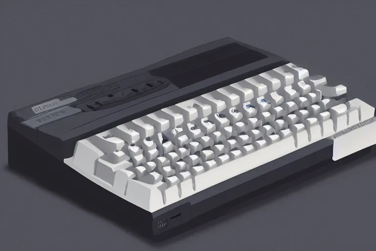 Prompt: the commodore 6 4 if it was built in 2 0 2 2, 4 k, hd, concept art