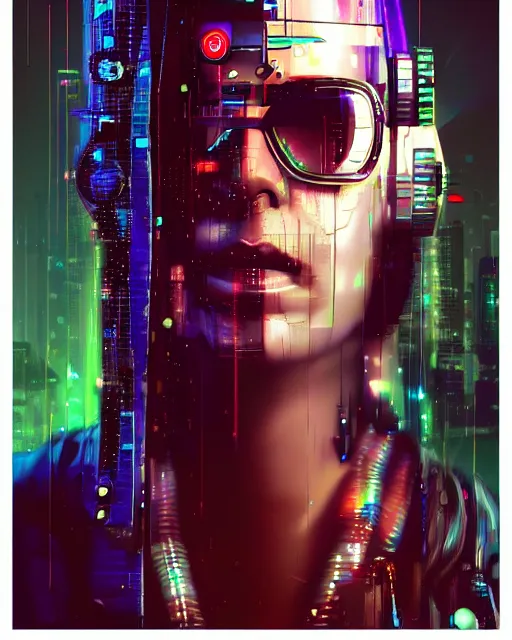 Image similar to a glitch art of cyberpunk cyborg raver trending on artstation deviantart pinterest hyper detailed photorealistic highlights and shadow hd 8 k post - processing high resolution