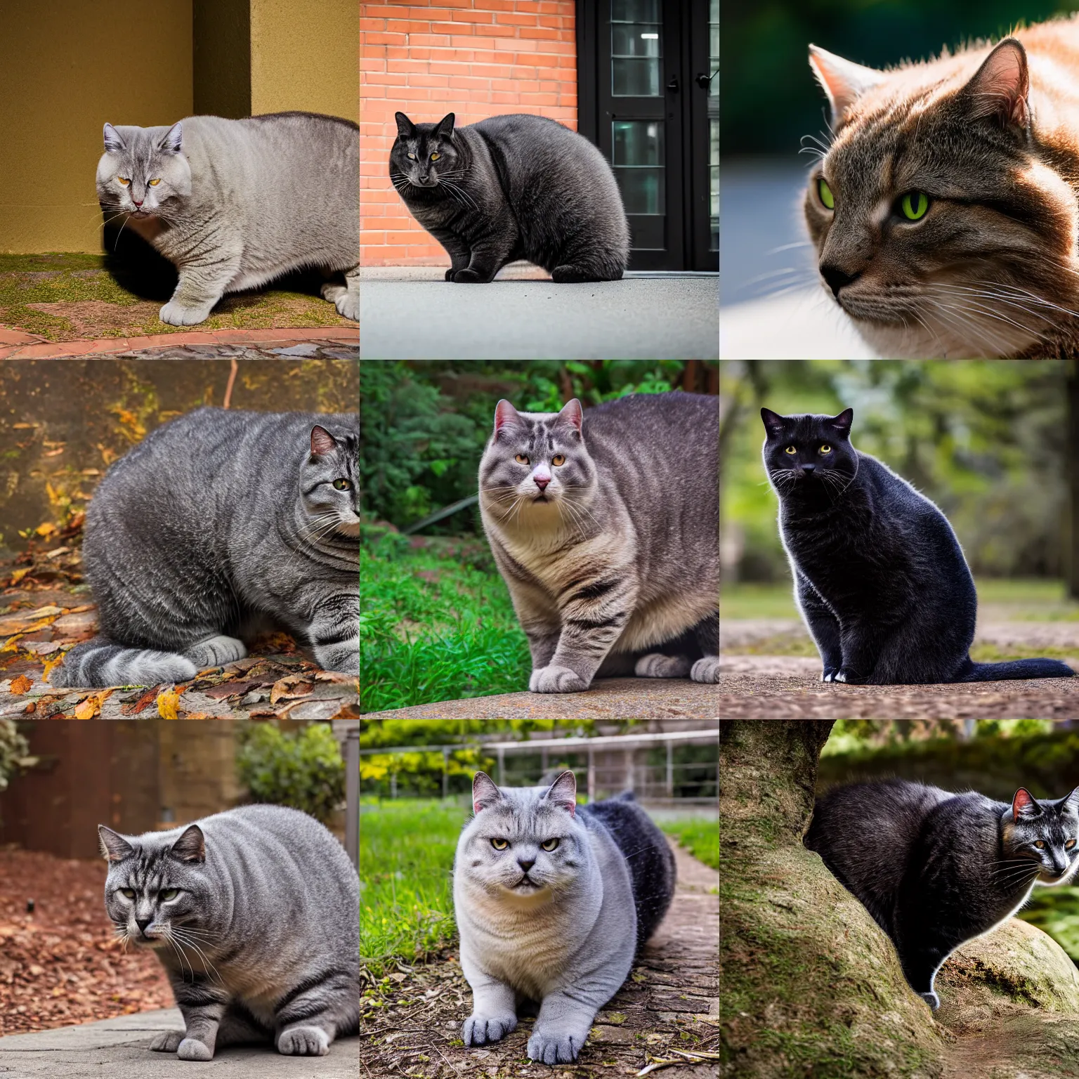 Prompt: Extreme Huge Chonker Cat, oh lawd he coming, professional photo, full body view, XF IQ4, 150MP, 50mm, F1.4, ISO 200, 1/160s, natural light