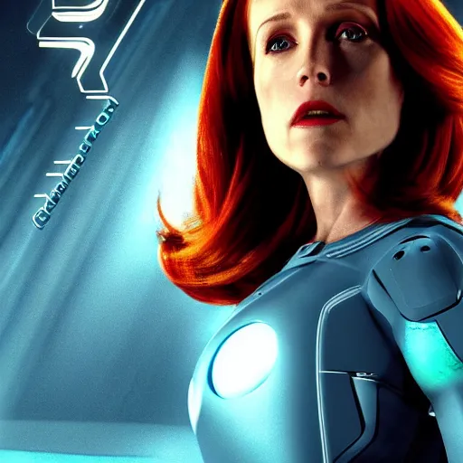 Image similar to Dana Scully in tron legacy (2010)