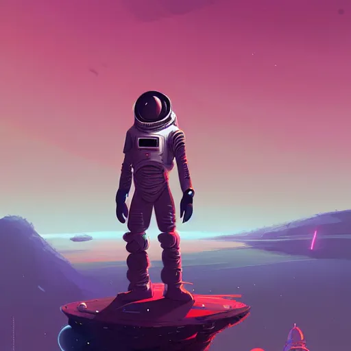 Image similar to a space opera mercenary character in a scenic environment by christopher balaskas