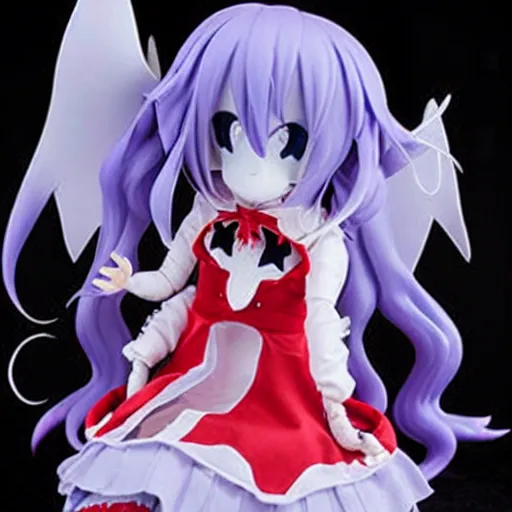 Image similar to cute fumo plush of an anime devil from the depths of the underworld, demon girl