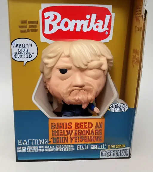 Image similar to NEW LISTING 'boris johnson holding can of baked beans' funko pop still sealed in box, ebay listing