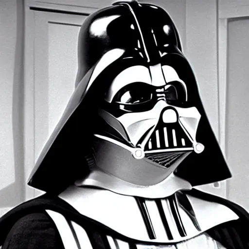 Prompt: darth vader in i love lucy