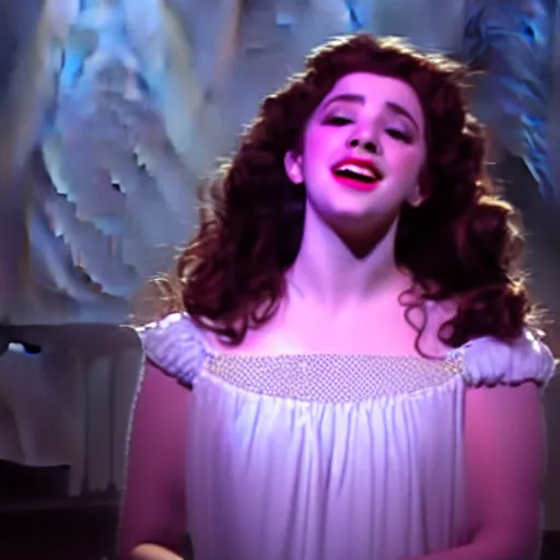 Prompt: christine daae singing all i ask of you