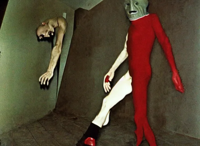 Prompt: disturbing 1 9 7 0 color photography of headless corpse man horror film practical fx directed by dario argento