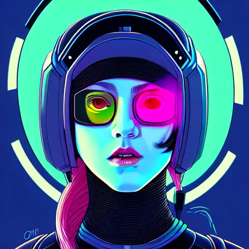 portrait painting of a cyberpunk hacker olivia hye | Stable Diffusion