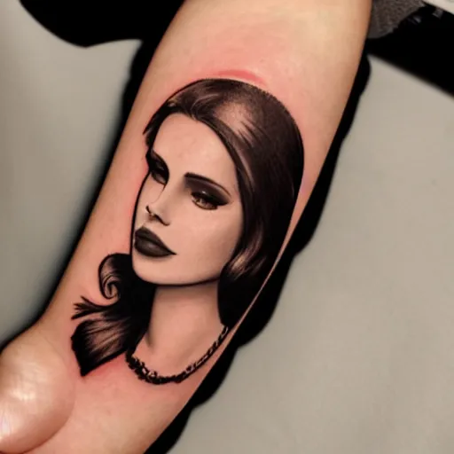 Tattooed the homie cbonifaytattoo today with this portrait of Lana Del  Rey smoking a blunt Pretty bloody I apologize but Super fun day   Instagram