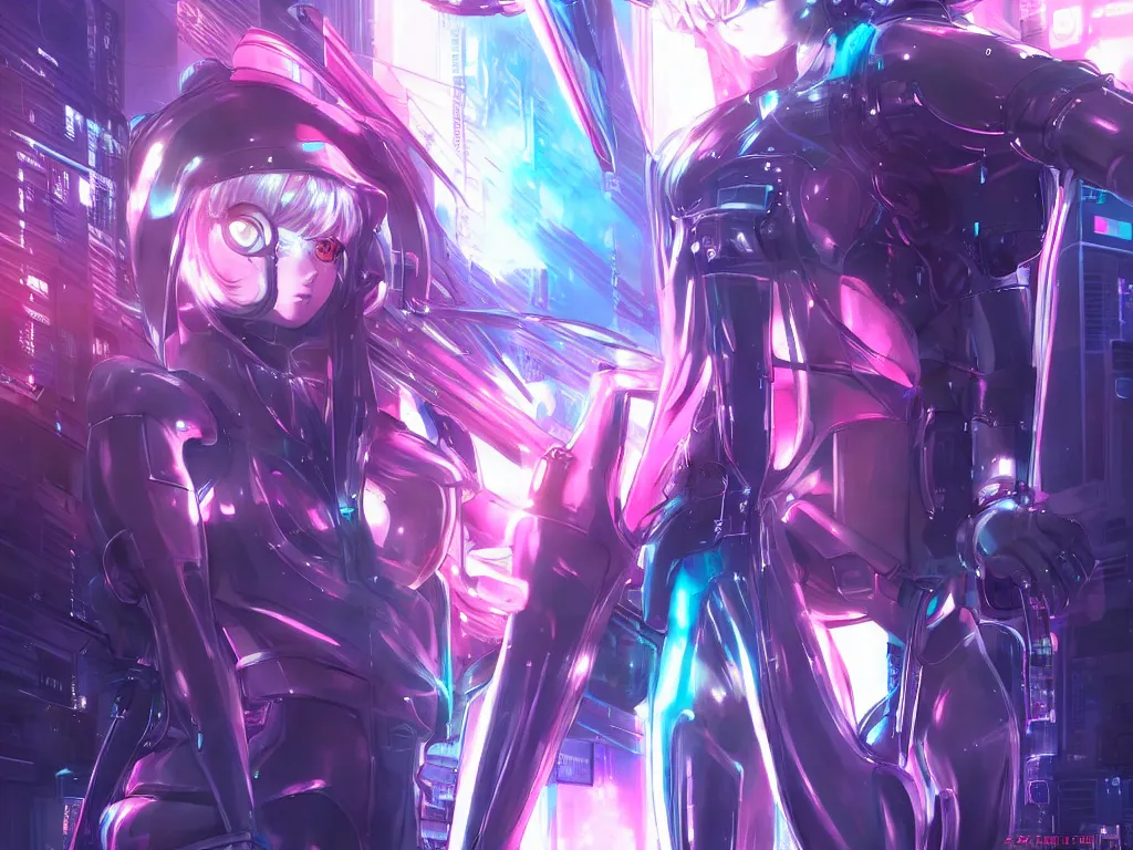 Image similar to portrait anime visual futuristic female cyber police, on cyberpunk neon light tokyo rooftop, ssci - fi and fantasy, intricate and very beautiful, human structure, concept art, sharp focus, anime by rossdraws and magali villeneuve and luxearte and liya nikorov, frostine engine