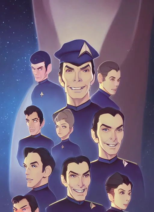 Prompt: cute star trek officer count dracula, natural lighting, path traced, highly detailed, high quality, digital painting, by don bluth and ross tran and studio ghibli and alphonse mucha, artgerm