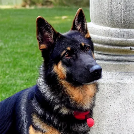 Image similar to German Shepherd with a tuxedo