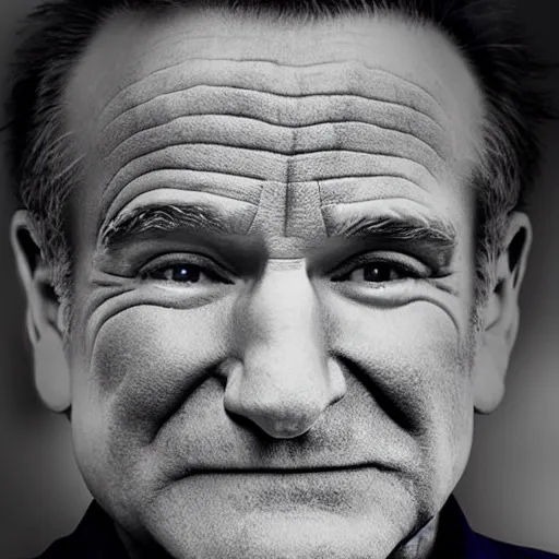 Prompt: stunning awe inspiring robin williams playing the joker 8 k hdr movie still atmospheric lighting