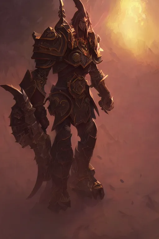 Image similar to world of warcraft paladin, by greg rutkowski, detailed