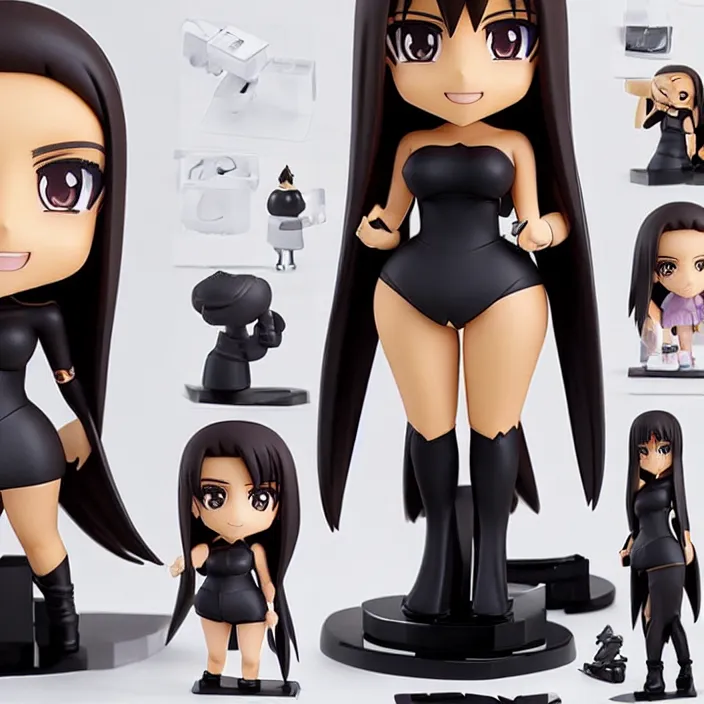 Image similar to kim kardashian, an anime nendoroid of kim kardashian, figurine, detailed product photo