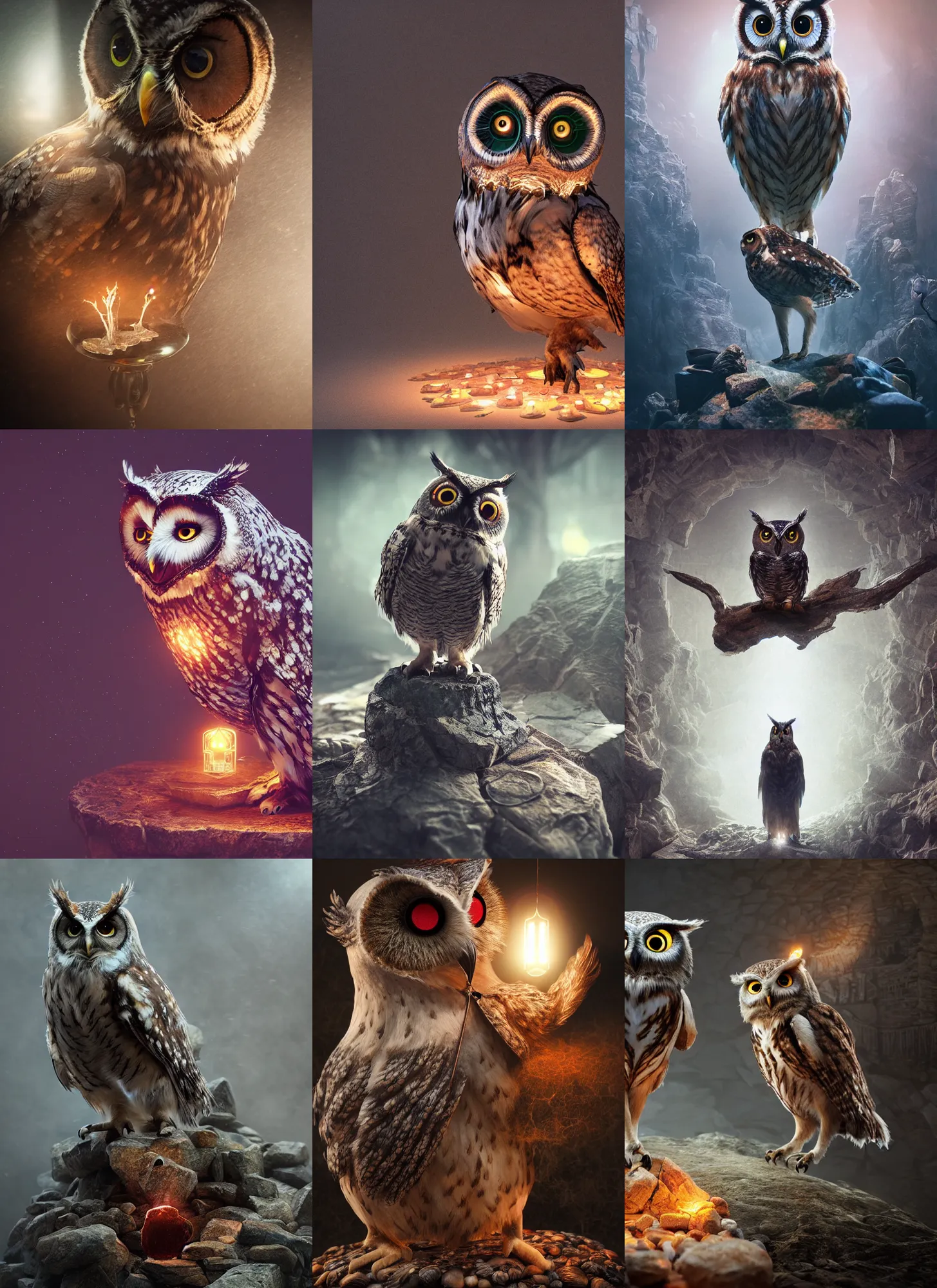 Prompt: owl dressed as sherlock holmes, intricate detail, volumetric lighting, epic composition, hyper detailed, ultra realistic, sharp focus, octane render, volumetric, ray tracing, sense of awe, swirling mist, himalayan rocksalt lamp
