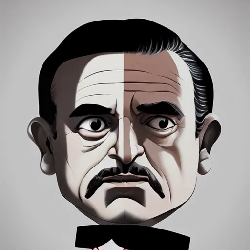 Image similar to face icon stylized minimalist the godfather, loftis, cory behance hd by jesper ejsing, by rhads, makoto shinkai and lois van baarle, ilya kuvshinov, rossdraws global illumination