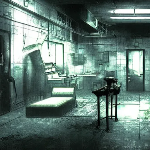 Prompt: secret shady laboratory, dirty secret experiments, background of resident evil game