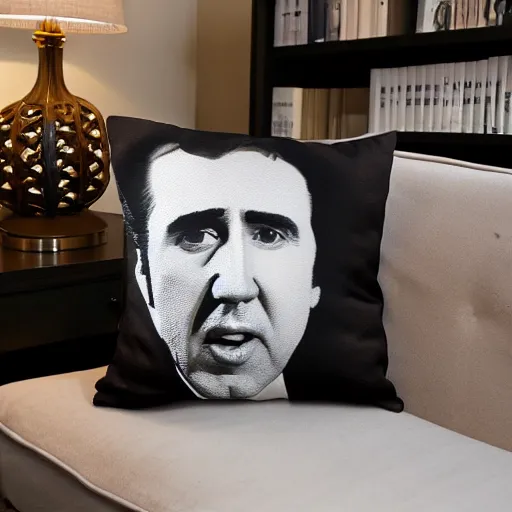 Image similar to nicolas cage pillow