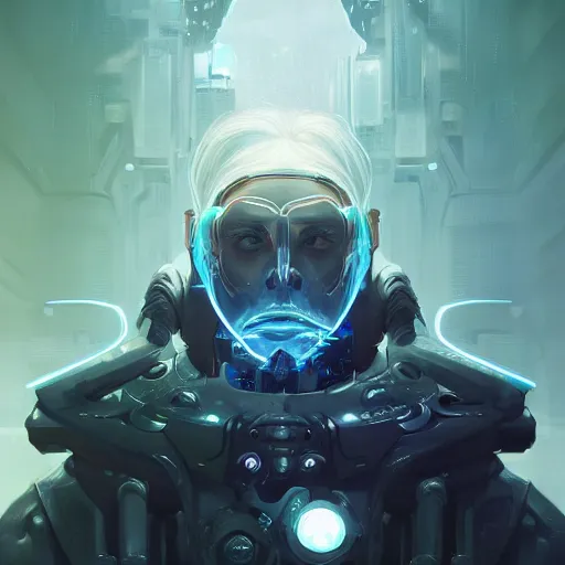 Image similar to a portrait of a beautiful cybernetic George Soros, cyberpunk concept art by pete mohrbacher and wlop and artgerm and josan gonzales, digital art, highly detailed, intricate, sci-fi, sharp focus, Trending on Artstation HQ, deviantart, unreal engine 5, 4K UHD image